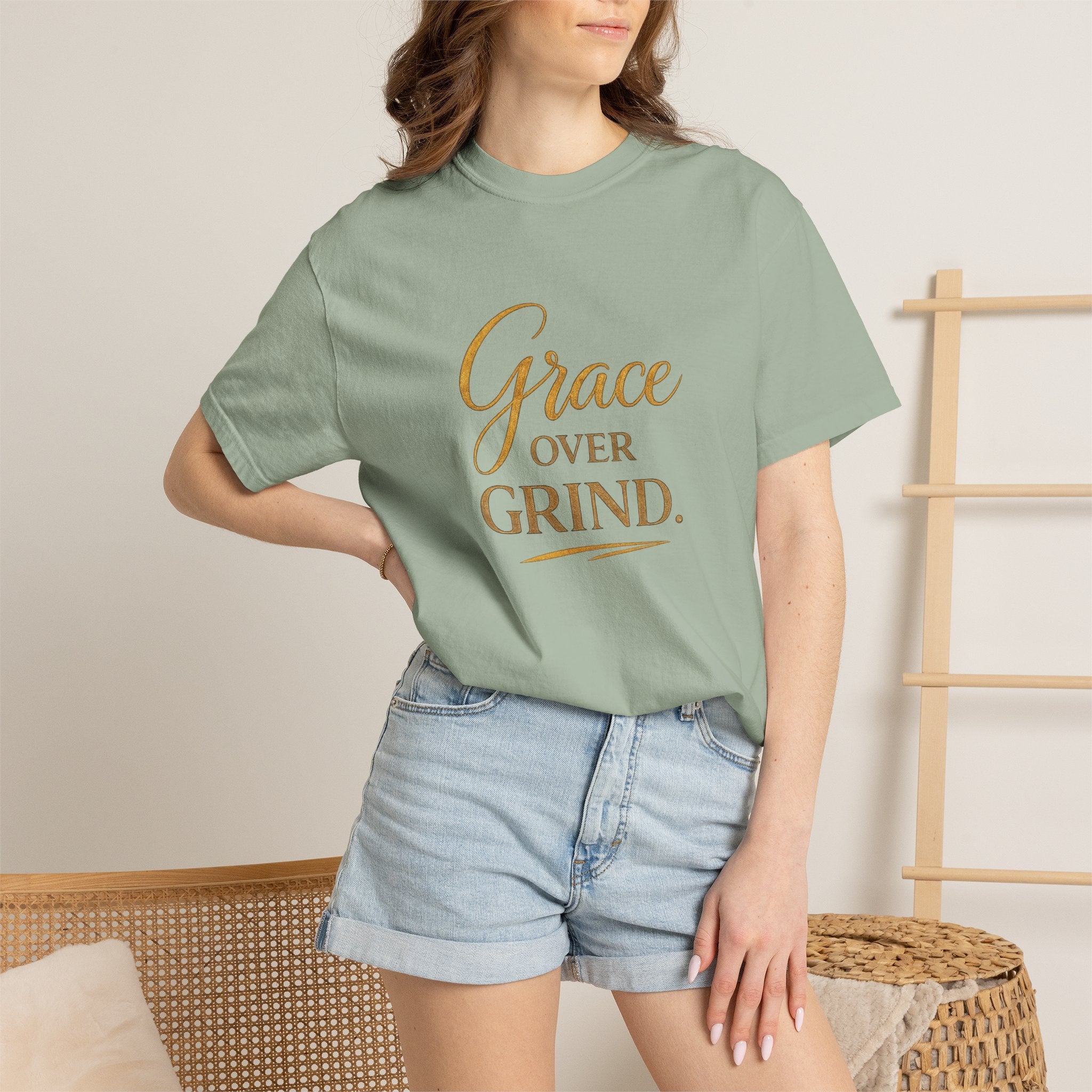 Unisex Grace Over Grind T-Shirt — Inspirational Faith Graphic Tee