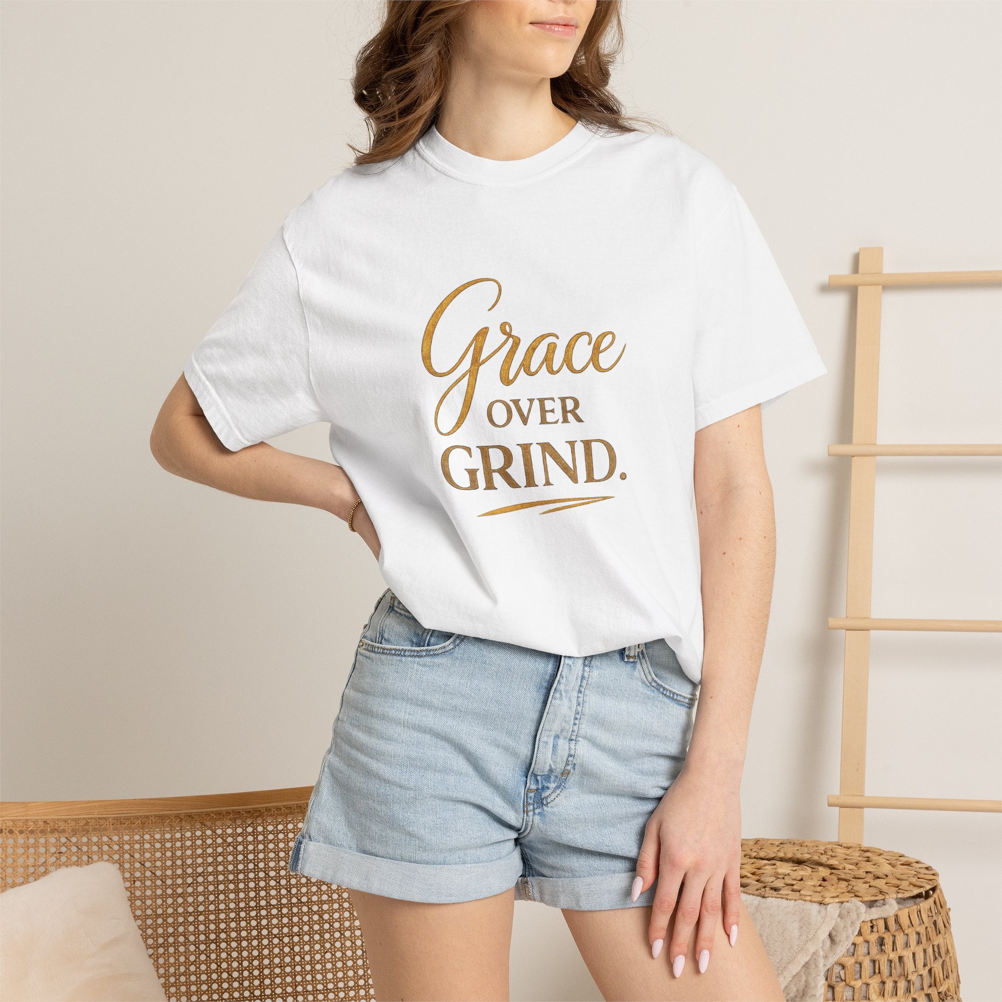 Unisex Grace Over Grind T-Shirt — Inspirational Faith Graphic Tee