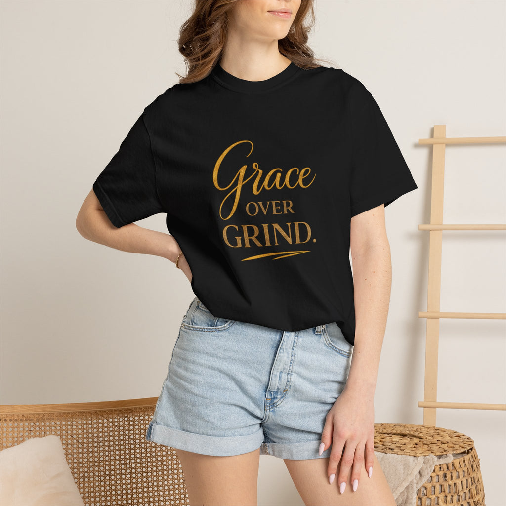 Unisex Grace Over Grind T-Shirt — Inspirational Faith Graphic Tee