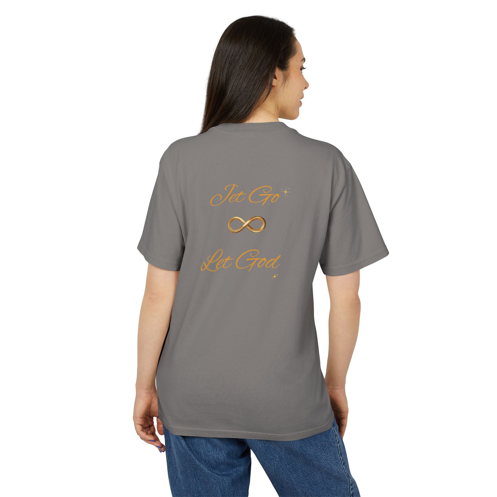 Let Go Let God Infinity Tee — Faith-Inspired Inspirational Graphic T-Shirt