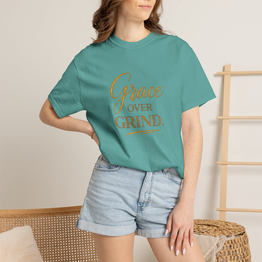 Unisex Grace Over Grind T-Shirt — Inspirational Faith Graphic Tee