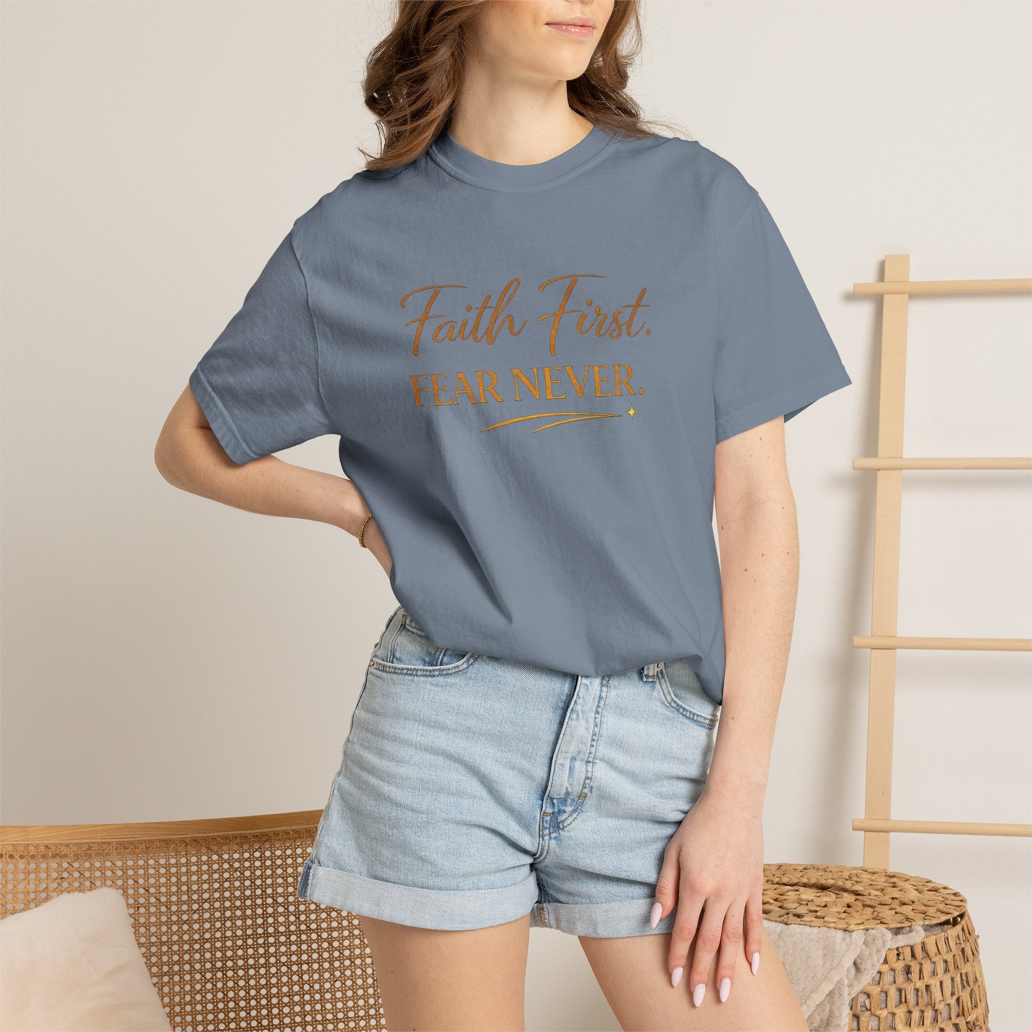 Unisex Faith First. Fear Never. T-Shirt