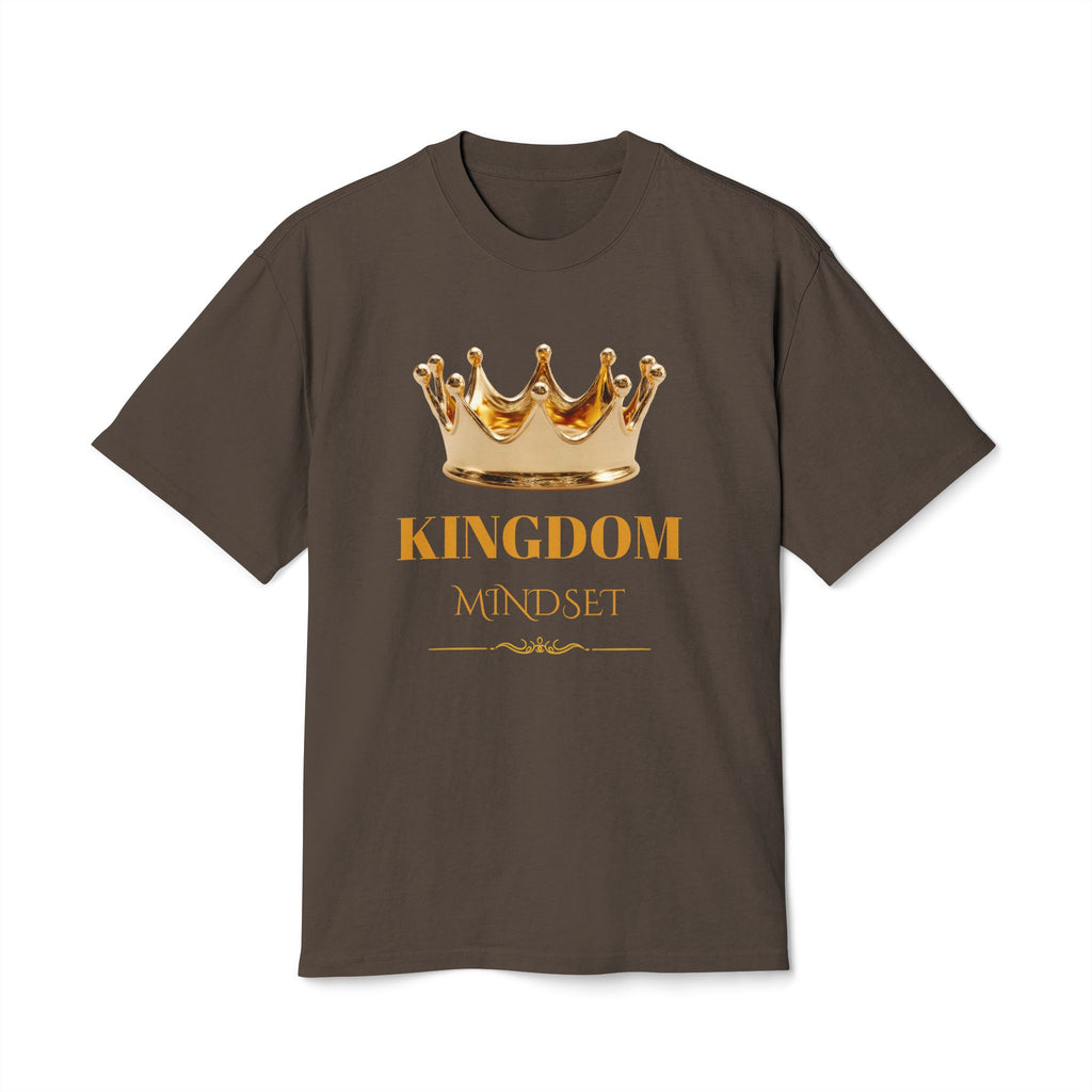 Unisex Kingdom Mindset Tee — Gold Crown Inspirational Christian Tee