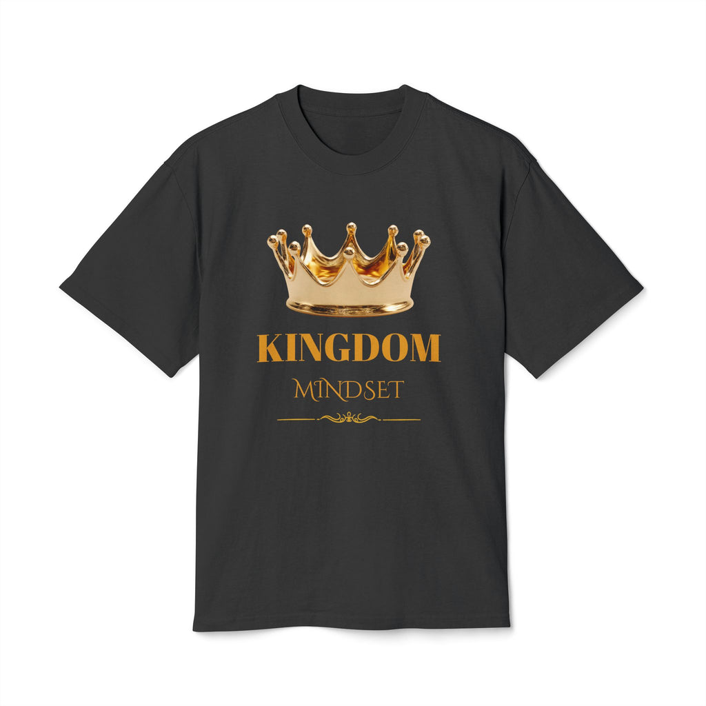 Unisex Kingdom Mindset Tee — Gold Crown Inspirational Christian Tee