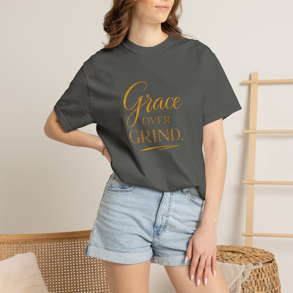 Unisex Grace Over Grind T-Shirt — Inspirational Faith Graphic Tee