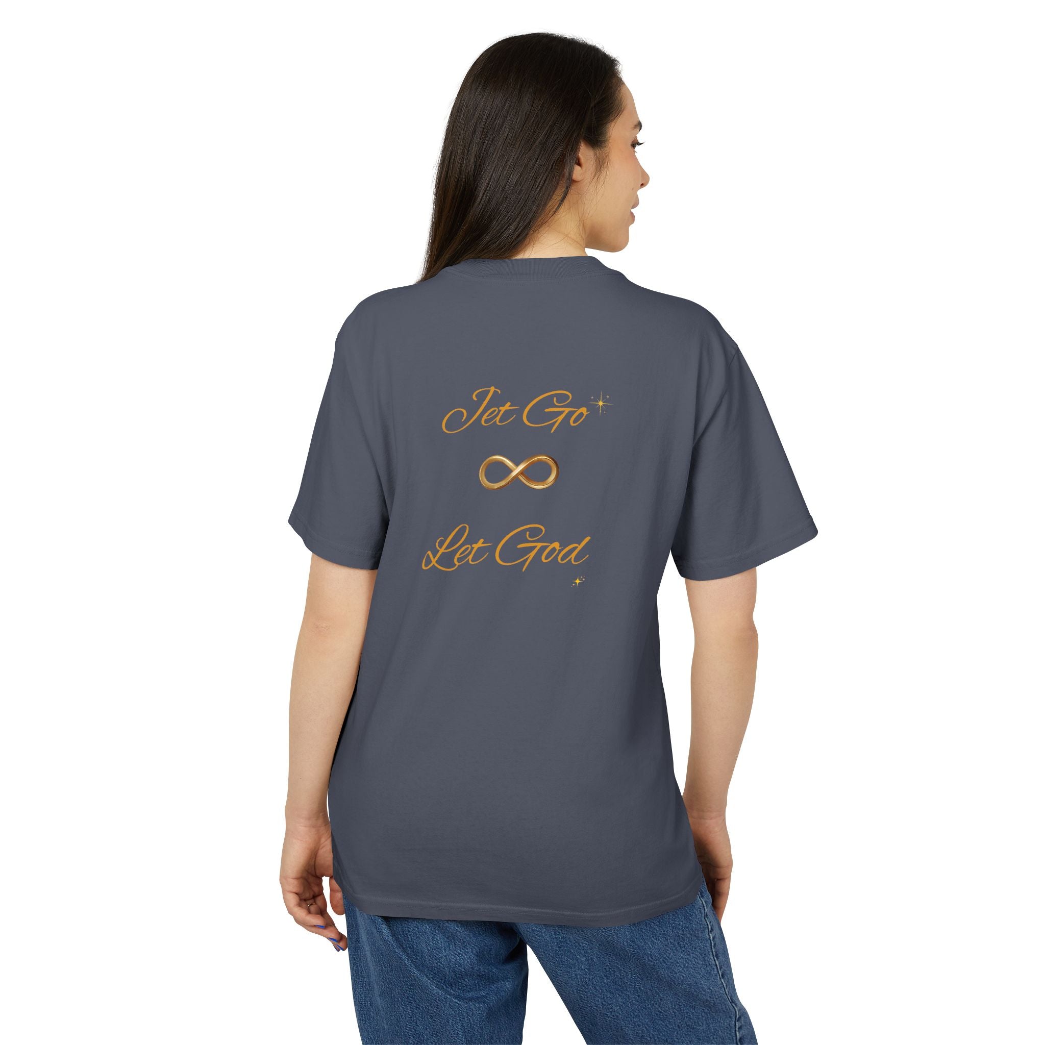 Let Go Let God Infinity Tee — Faith-Inspired Inspirational Graphic T-Shirt