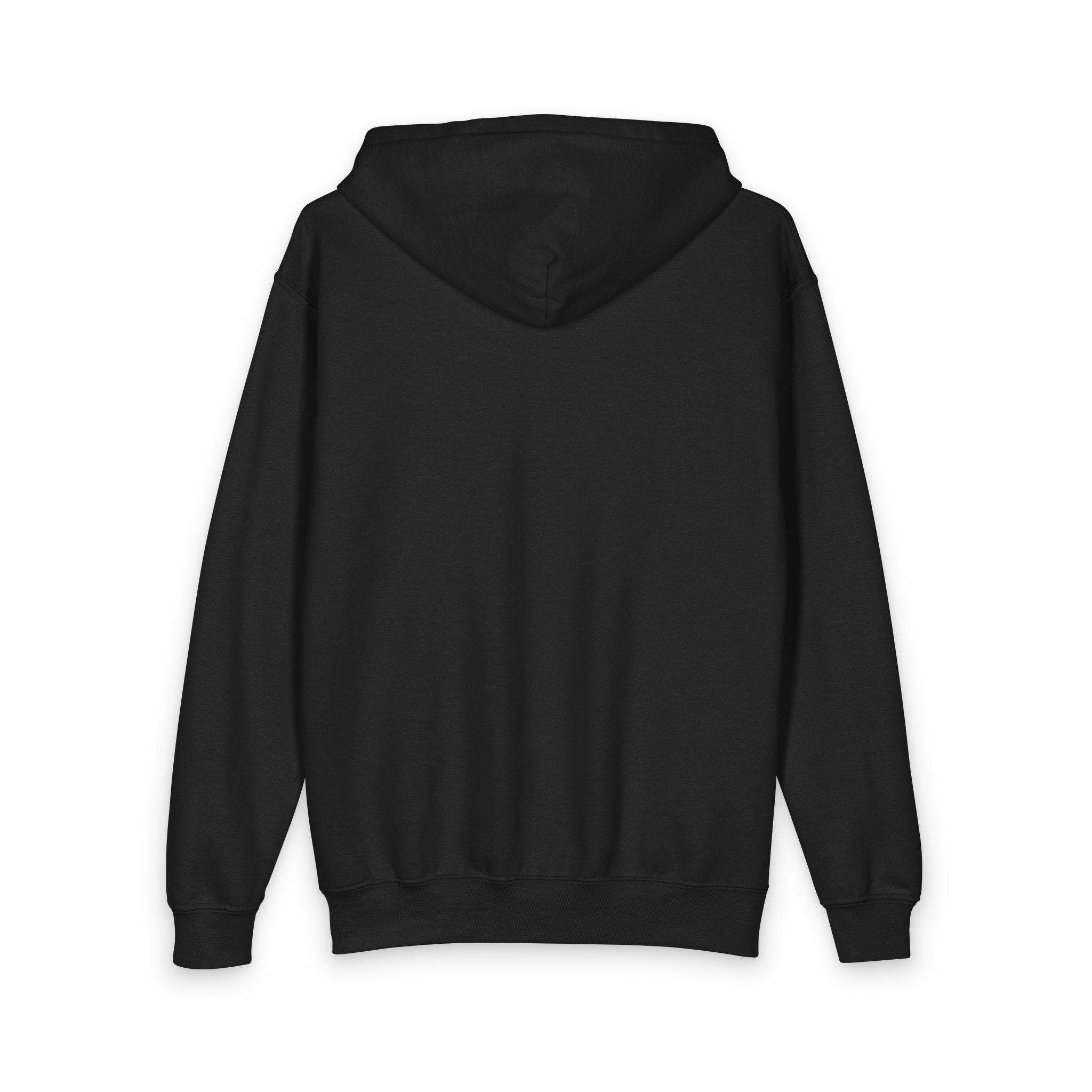Unisex Youth Zipped Hoodie - "Built With Faith" Chest Patch | Christian Kids Hoodie