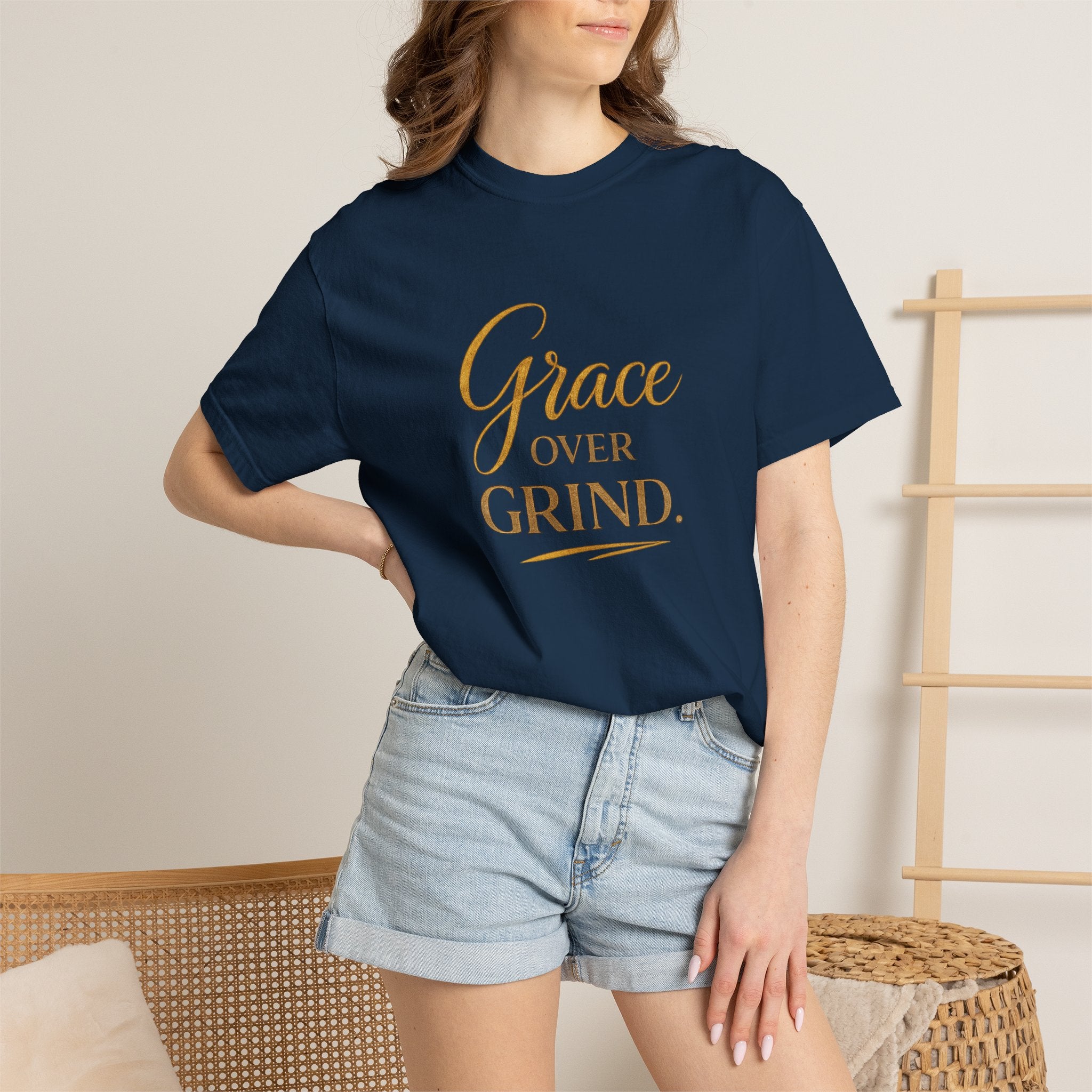 Unisex Grace Over Grind T-Shirt — Inspirational Faith Graphic Tee