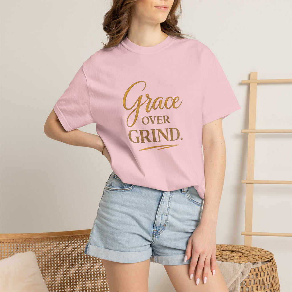 Unisex Grace Over Grind T-Shirt — Inspirational Faith Graphic Tee