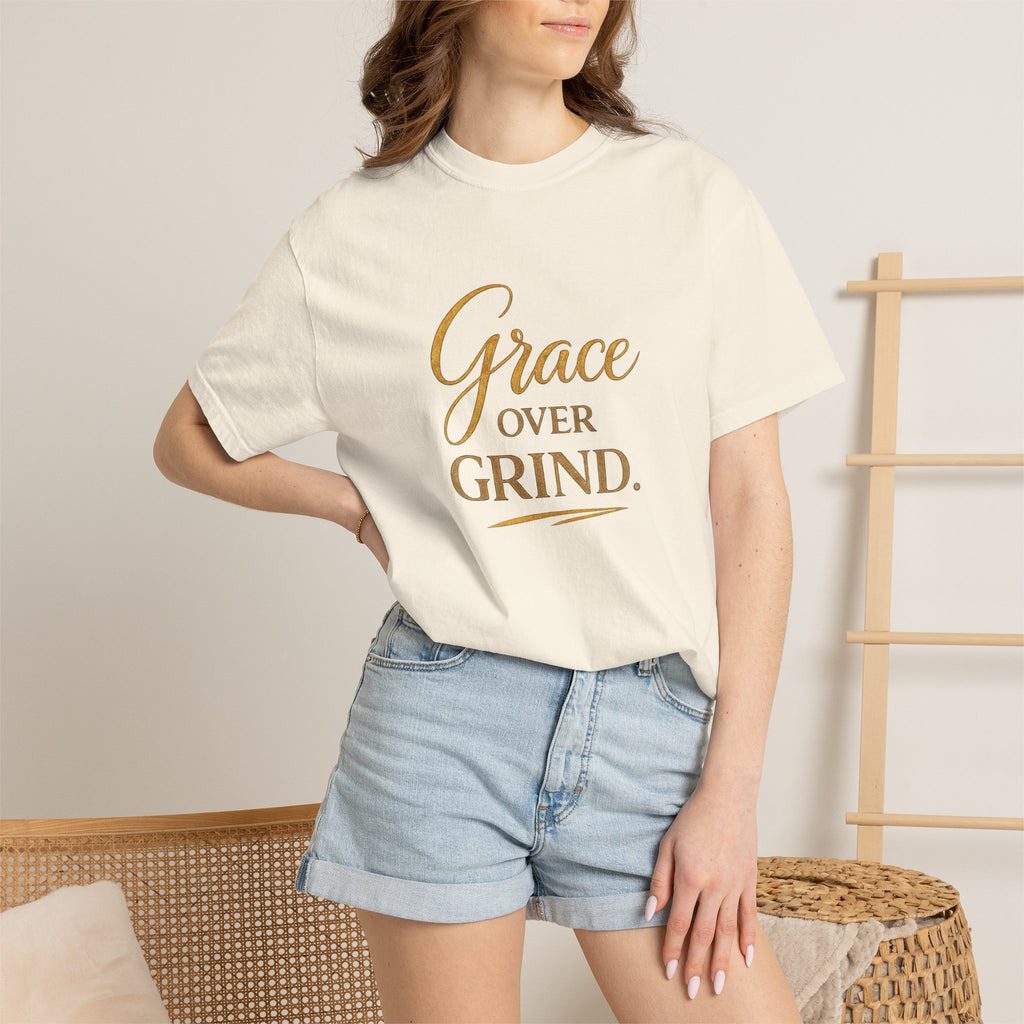Unisex Grace Over Grind T-Shirt — Inspirational Faith Graphic Tee
