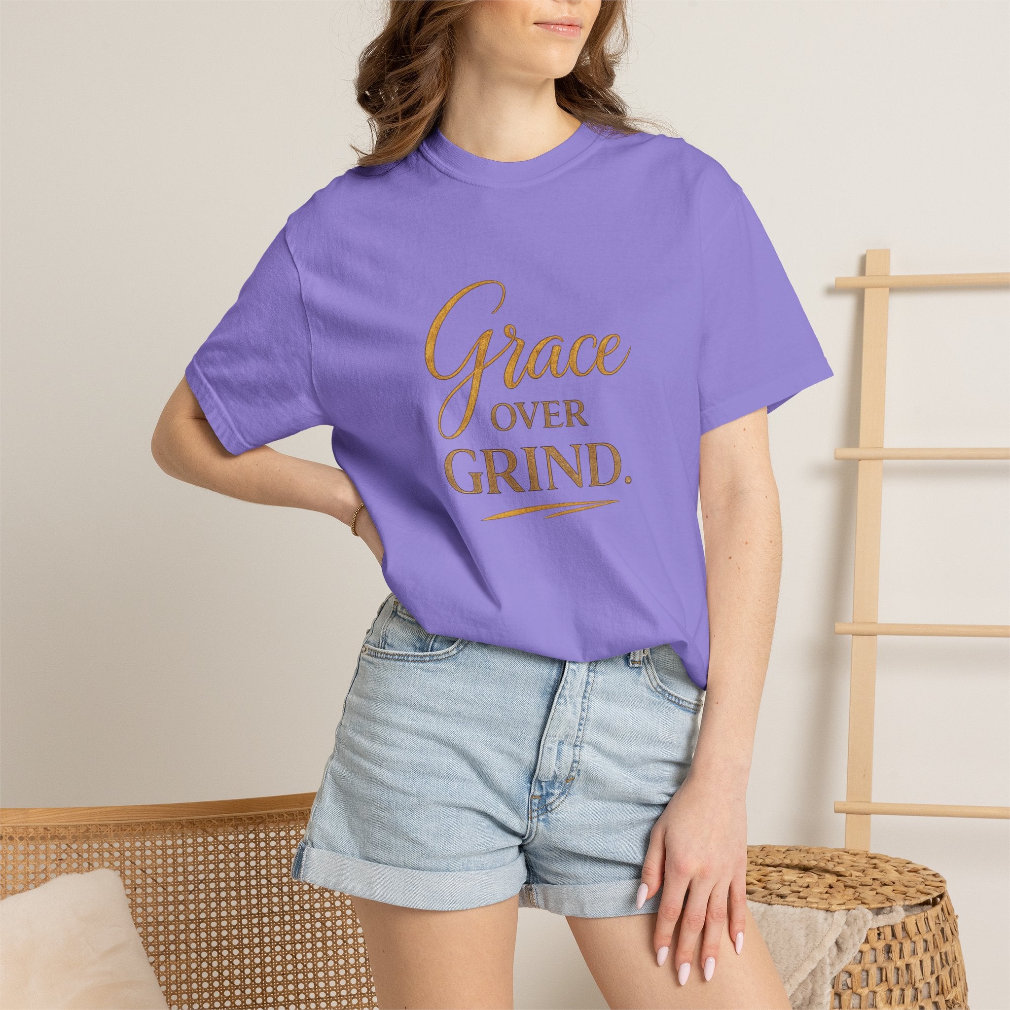 Unisex Grace Over Grind T-Shirt — Inspirational Faith Graphic Tee