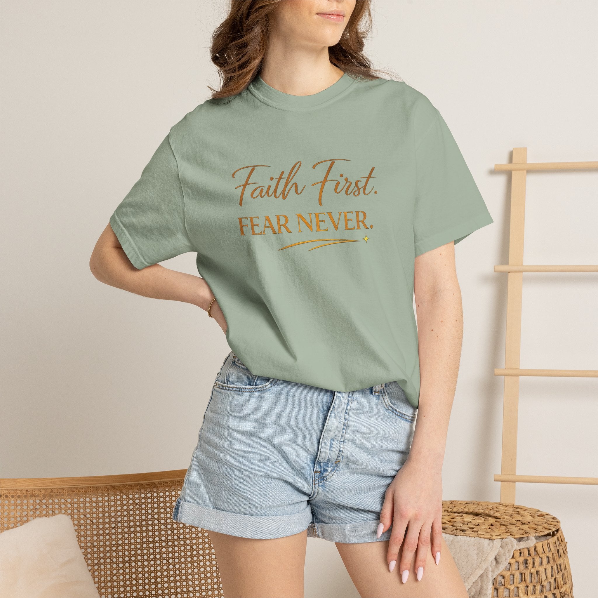 Unisex Faith First. Fear Never. T-Shirt