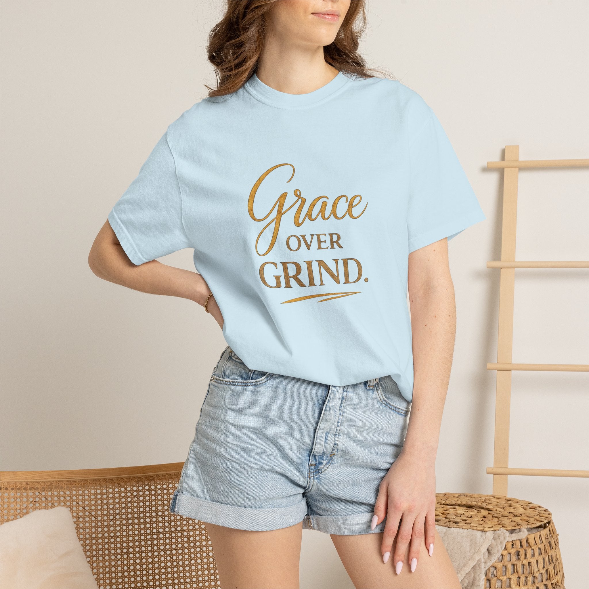 Unisex Grace Over Grind T-Shirt — Inspirational Faith Graphic Tee